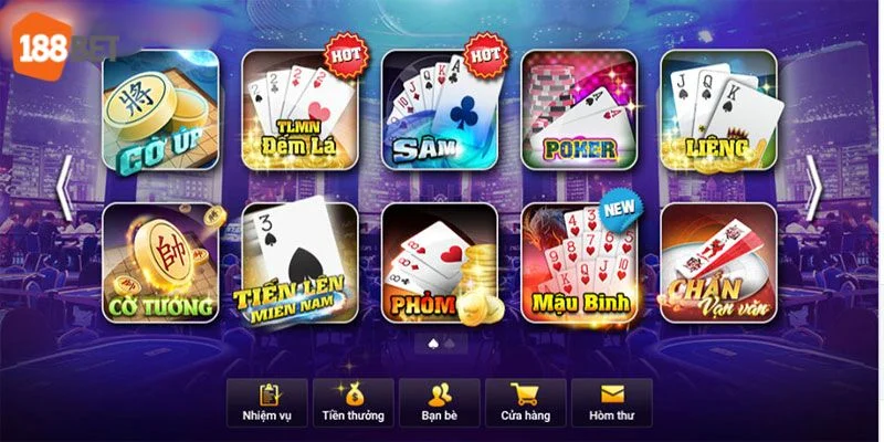 Game chơi thú vị mà bạn đáng thử tại sảnh game bài 188BET.